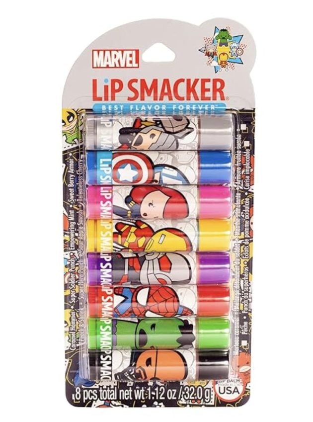 Lip Smacker Marvel Avenger Flavored Lip Balm Party Pack 8 Count